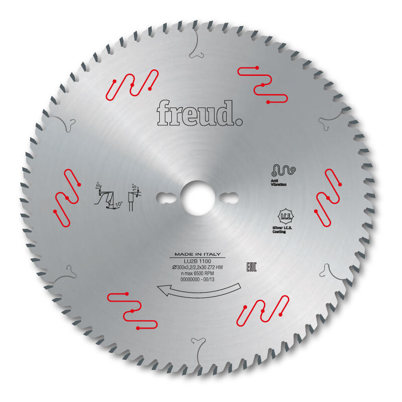 foto del prodotto freud lama per legno compensato 300 3,2 2,2 al30 z72 ba f03fs04887 lu2b 1100