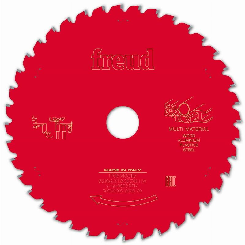 foto del prodotto freud lama per sega circolare portatile 216 2 1,6 al30 z40 tpb 0 f03fs09887 fr16m001m
