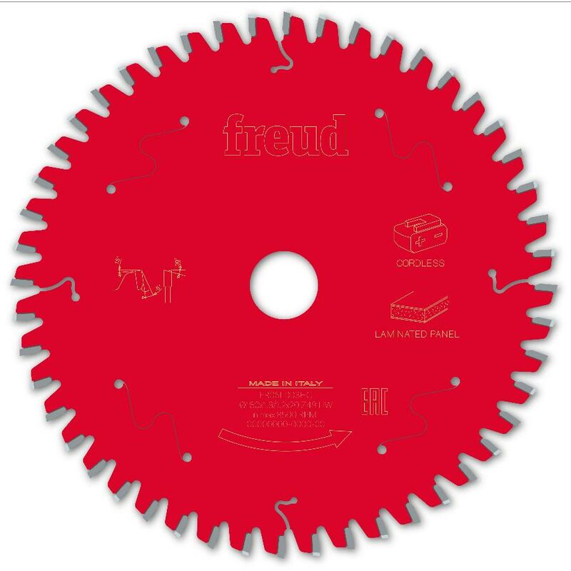 foto del prodotto freud lama per sega circolare portatile a batteria 160 1,8 1,2 al20 z48 ba 5 f03fs10075 fr06l003hc