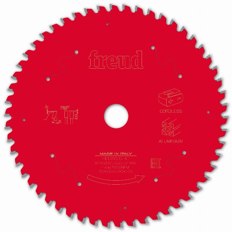 foto del prodotto freud lama per sega circolare portatile a batteria 190 1,8 1,3 al30 z54 tp 0 f03fs10088 fr13a003hc