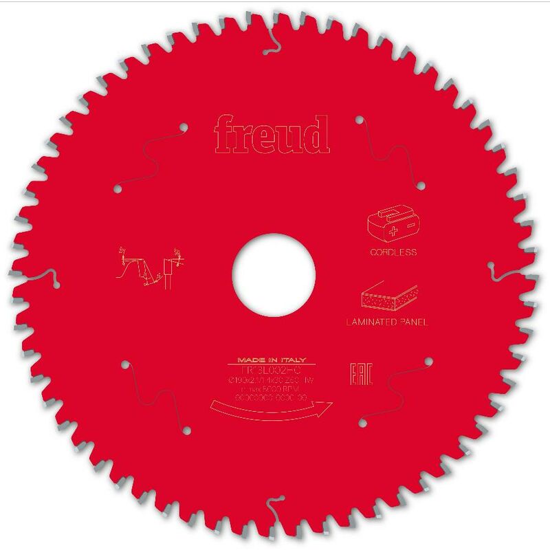 foto del prodotto freud lama per sega circolare portatile a batteria 190 2,1 1,4 al30 z60 ba 5 f03fs10077 fr13l002hc