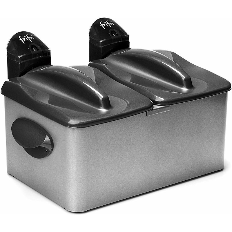 foto del prodotto frifri friggitrice doppia e mista 2x3,5l inox f1968