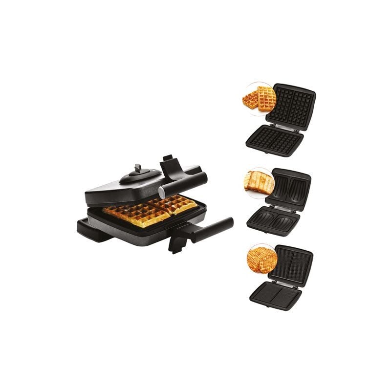 foto del prodotto frifri wafer waffle sandwich 3 piastre 1200w nero fri022824512blp
