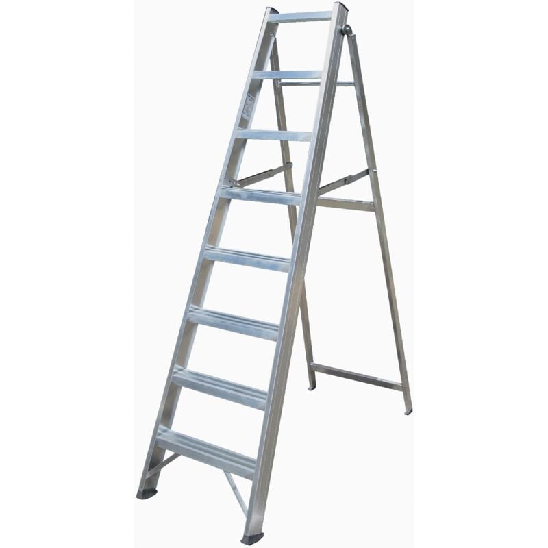 foto del prodotto frigerio - scala alluminio 6 gradini professionale a cavalletto sca 6016 06