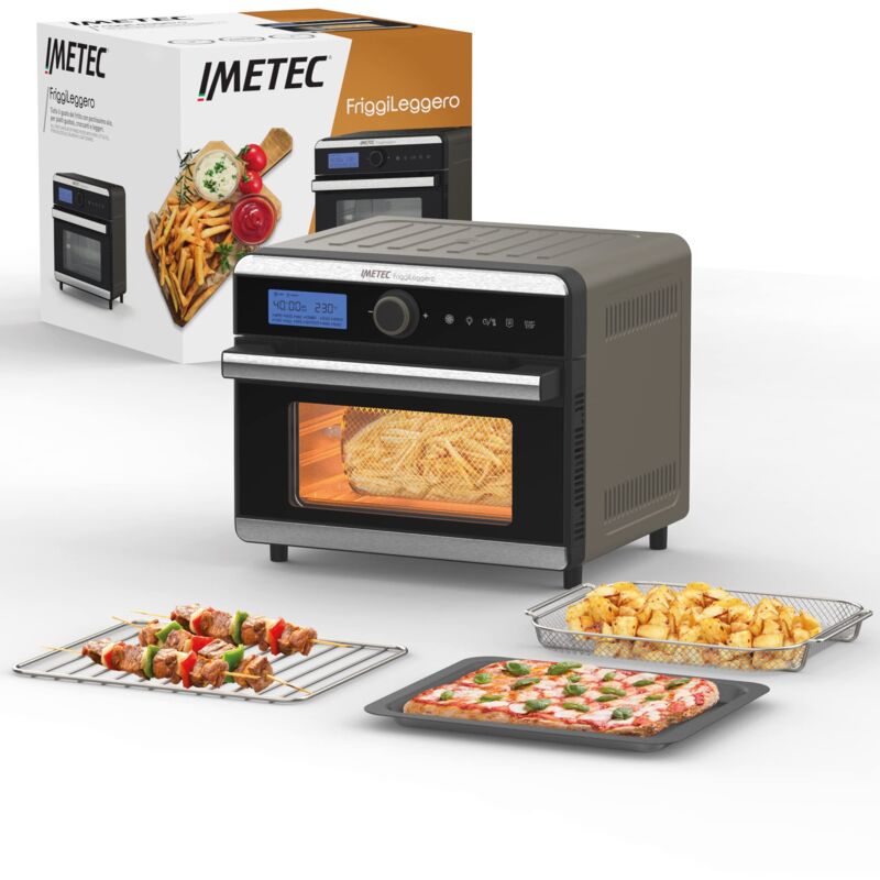 foto del prodotto friggileggero - friggitrice ad aria multifunzione, 12 programmi, riscaldamento rapido, 18 l, 1550 w, comandi digitali, cestello, griglia, leccarda,