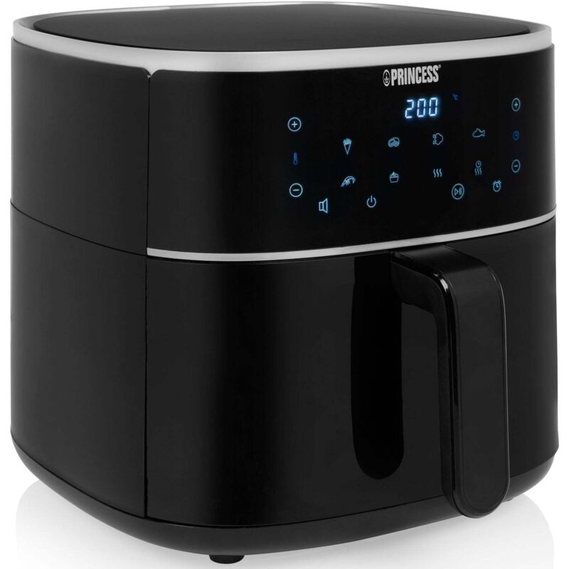 foto del prodotto friggitrice ad aria 6l 1500w nero - controllo touch, display led, 6 programmi - princess