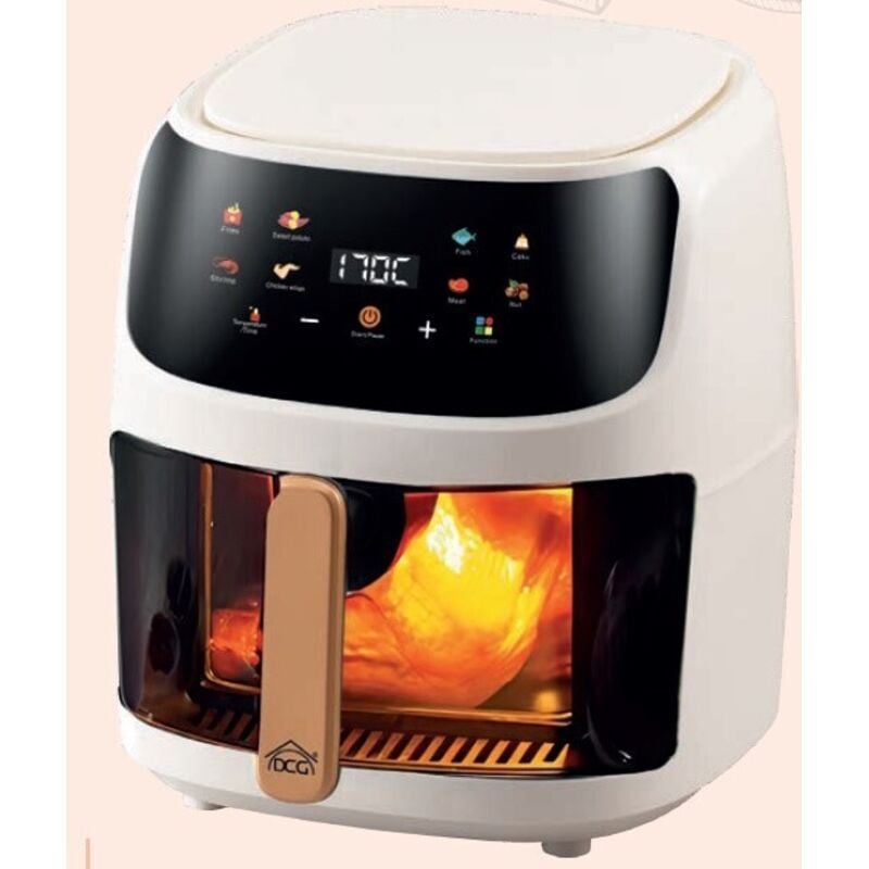 foto del prodotto friggitrice ad aria 8lt digitale 1350w fr3608wd dcg bianca con finestra