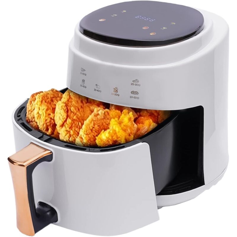 foto del prodotto friggitrice ad aria calda da 8 l, 1400 w, senza olio, con touch screen a led digitale e regolazione delle funzioni 60 200 c, friggitrici ad aria
