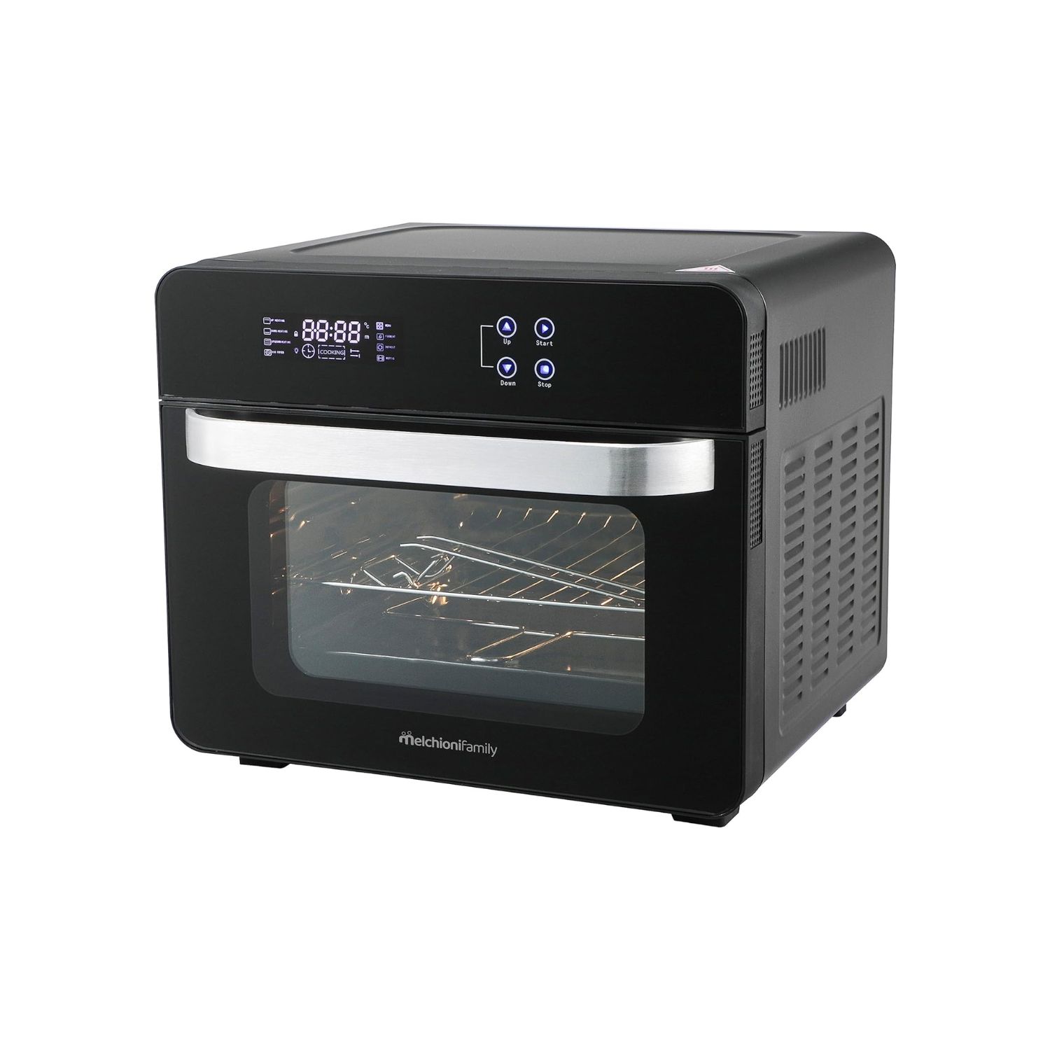 foto del prodotto friggitrice ad aria calda forno 24 lt melchioni vittoria 1700w black