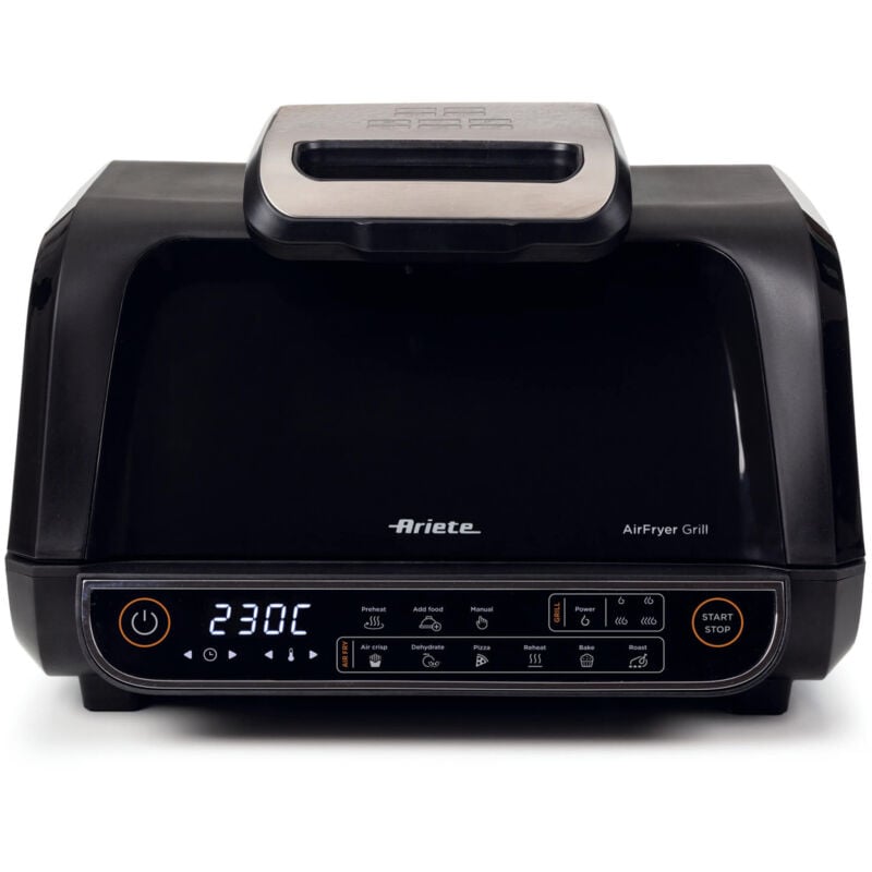 foto del prodotto friggitrice ad aria e griglia 4635 8l 1700w 8 programmi nero - ariete