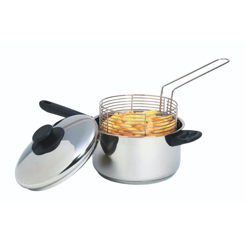 foto del prodotto friggitrice con cestello acciaio inox kitchen craft