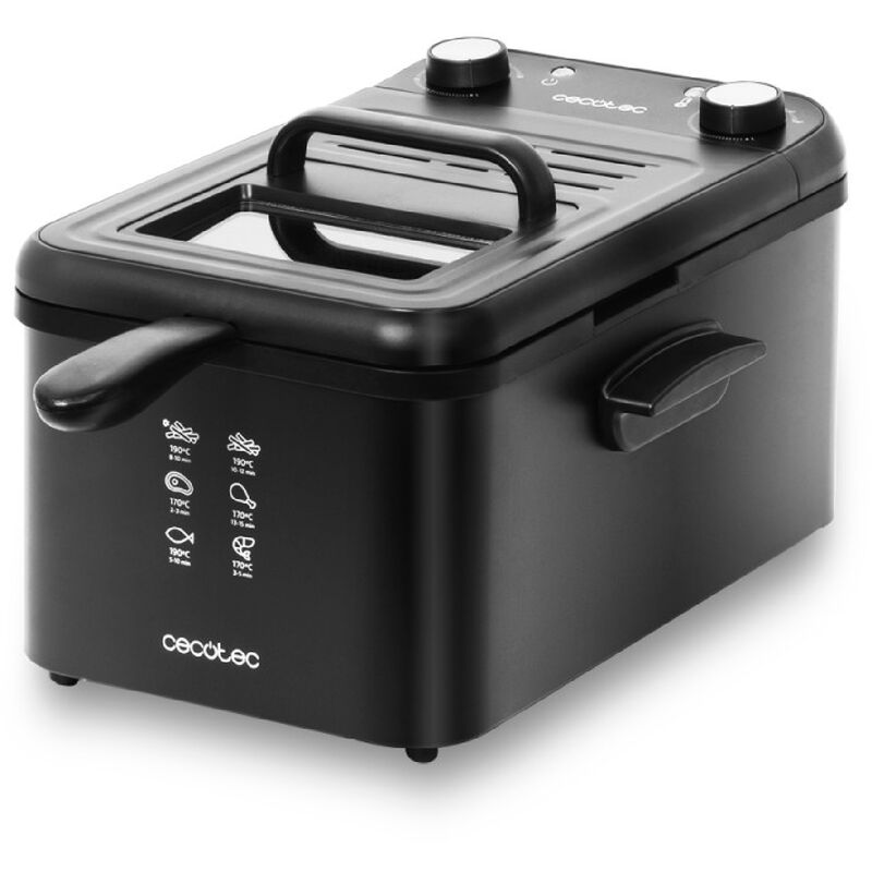 foto del prodotto friggitrice d olio cleanfry infinity 3000 black cecotec
