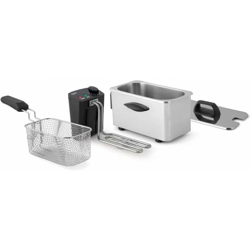 foto del prodotto friggitrice elettrica da 2000 w 3,5 litri. acciaio inossidabile. filtro dell olio. lavabile in lavastoviglie