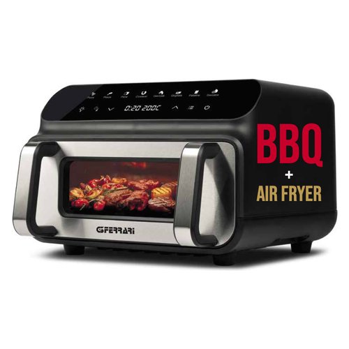 foto del prodotto friggitrice g3 ferrari g10181 friggisano bbq black e silver black e si
