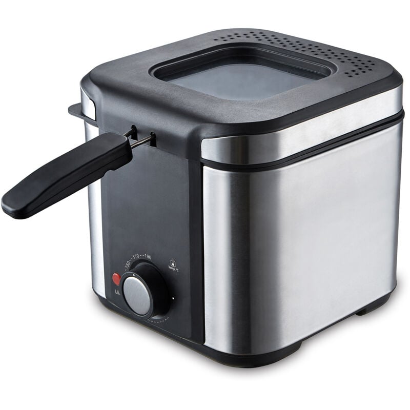 foto del prodotto friggitrice in acciaio inossidabile 900w coperchio in vetro 1,0 litri k ken