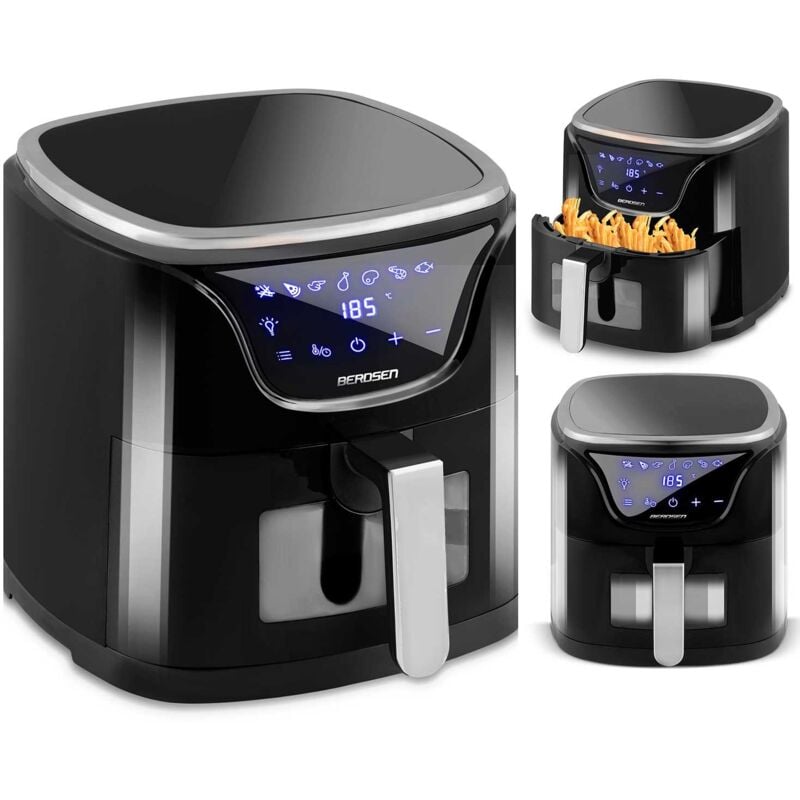 foto del prodotto friggitrice senza grassi bd 652, nera e argento