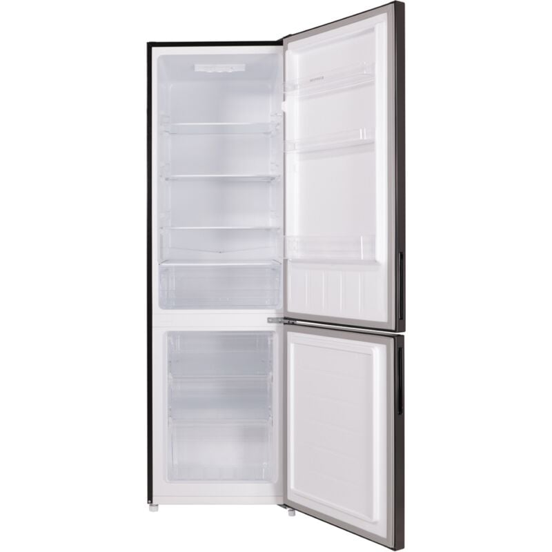 foto del prodotto frigorifero combinato frigo congelatore libera installazione acciaio nero respecta