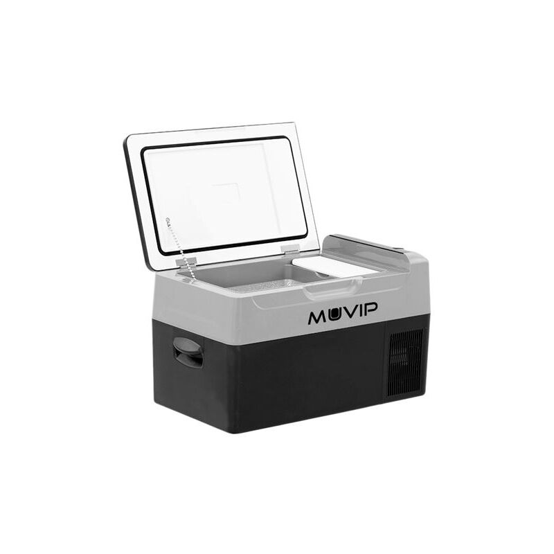 foto del prodotto frigorifero de compressore portatile 20 litri 50w maniglie de trasporto compressore silenzioso colore nero muvip