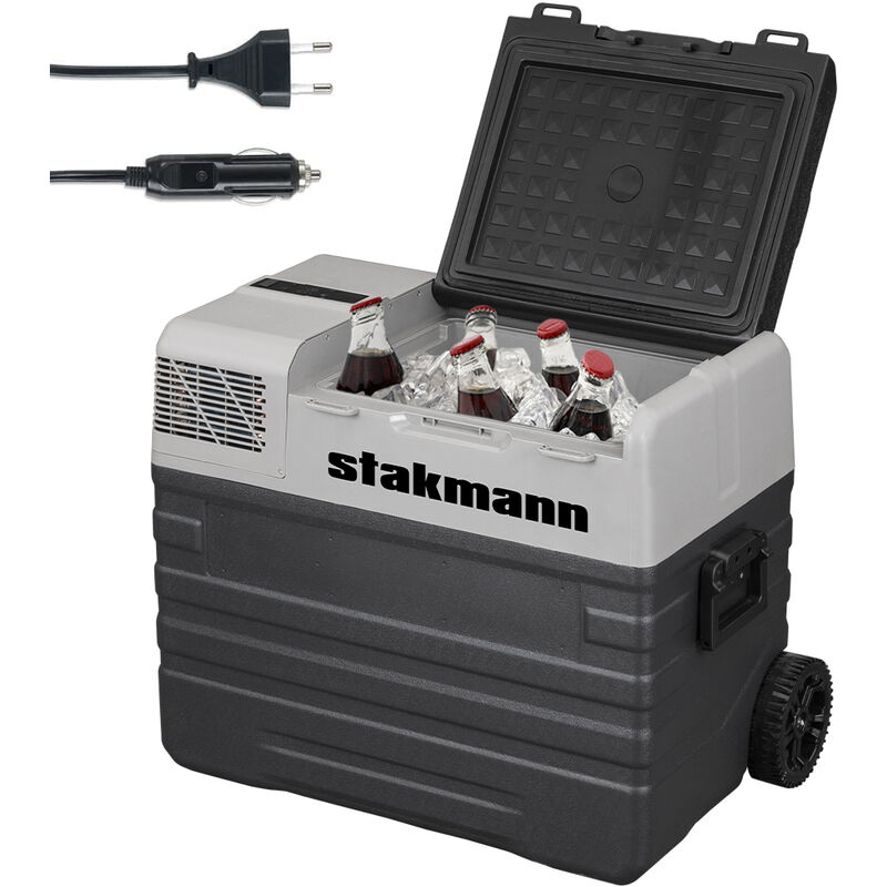 foto del prodotto frigorifero per auto barca camper 12v e 220v con compressore ac dc portatile 52l