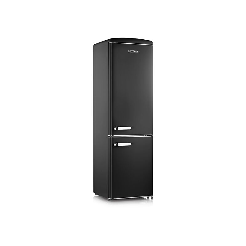 foto del prodotto frigorifero retr doppia porta combinato severin nero rkg 8922