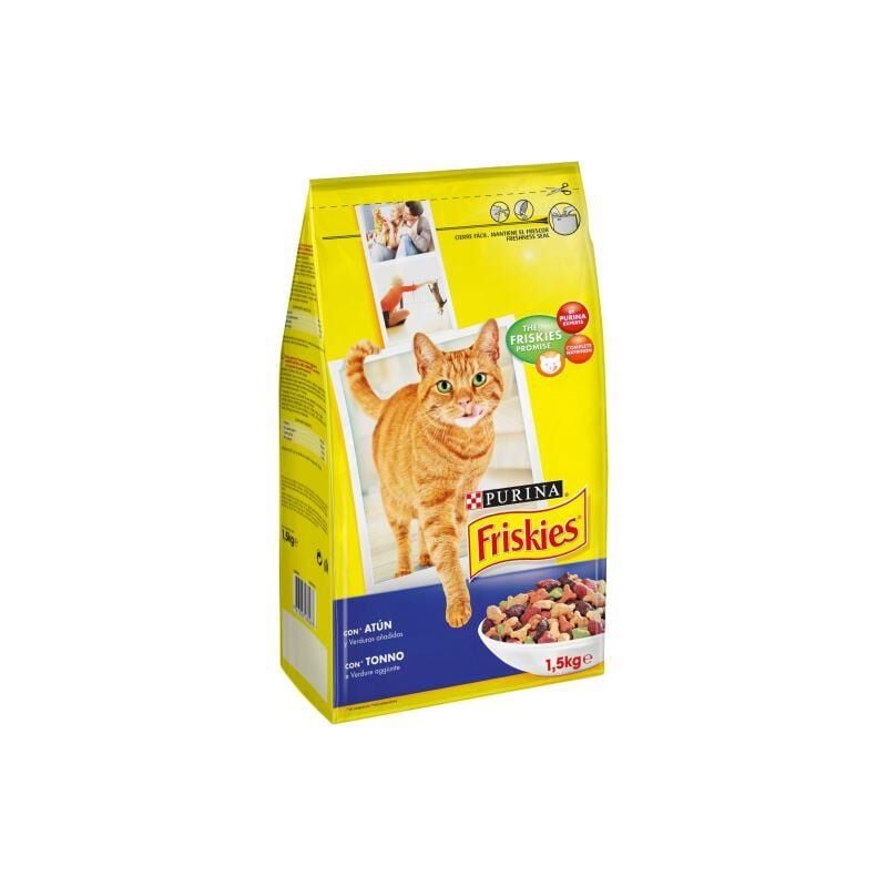 foto del prodotto friskies croccantini per gatto tonno e verdure 1.5 kg