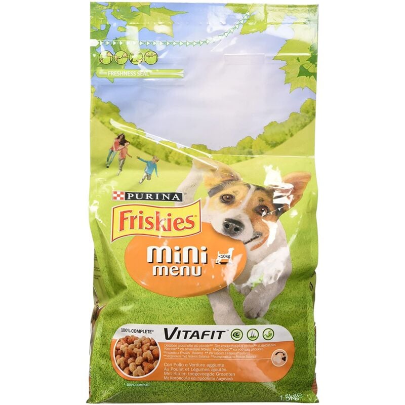 foto del prodotto friskies mini crocchettecane pollo tacchino e verdure 1.5 kg