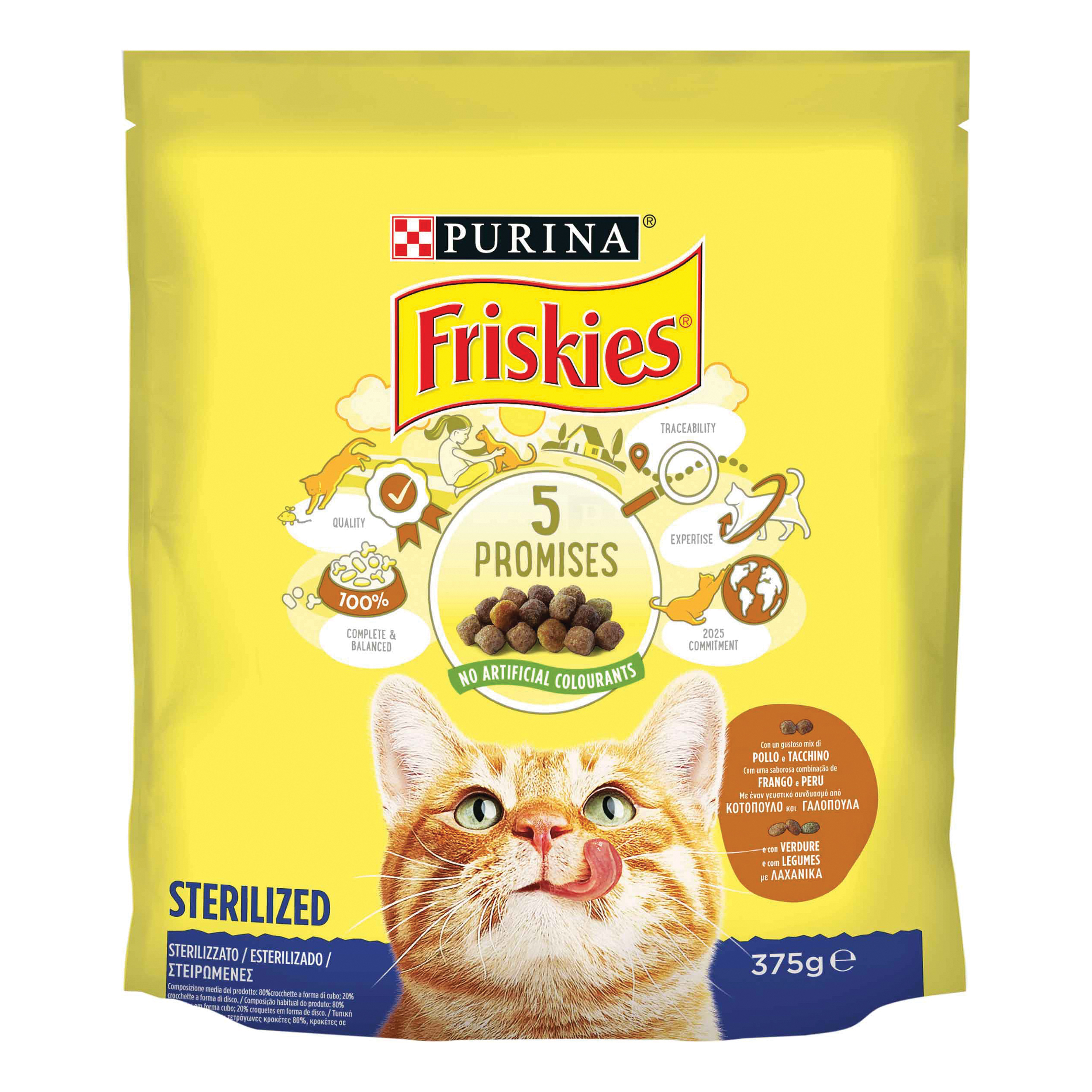 foto del prodotto friskies sterilizzato tacchino verdure 1,5 kg