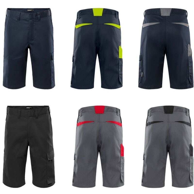 foto del prodotto fristads pantaloni corti da lavoro green 2932 gwm 54 eu blu giallo