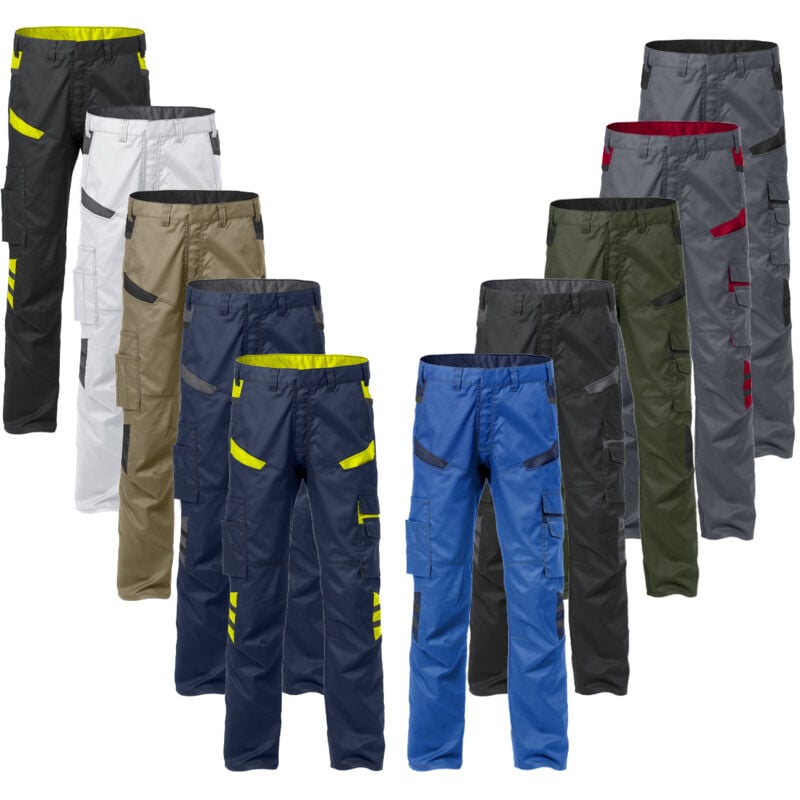 foto del prodotto fristads pantaloni da lavoro multitasche 2552 stf epd 46 eu bianco grigio