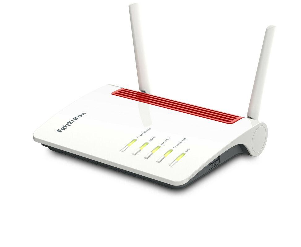 foto del prodotto fritz box 6850 lte router wireless gigabit ethernet dual band 2.4 ghz 5 ghz 4g bianco