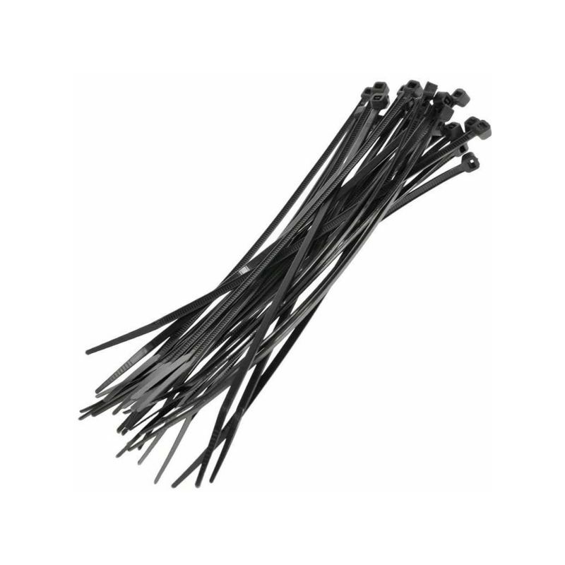 foto del prodotto friulsider fascetta fascette di cablaggio in nylon nera cf. 100 pz varie misure 3.6x300 mm