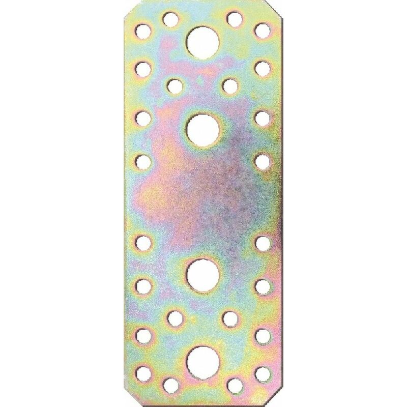foto del prodotto friulsider piastra fissaggio viti e chiodi 55 x 140 zincato giallo