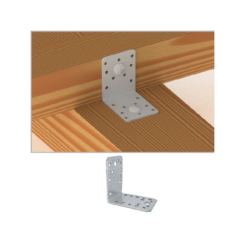 foto del prodotto friulsider piastra staffa scarpa ad angolo per ancoraggio legno 70x70x55mm zincata