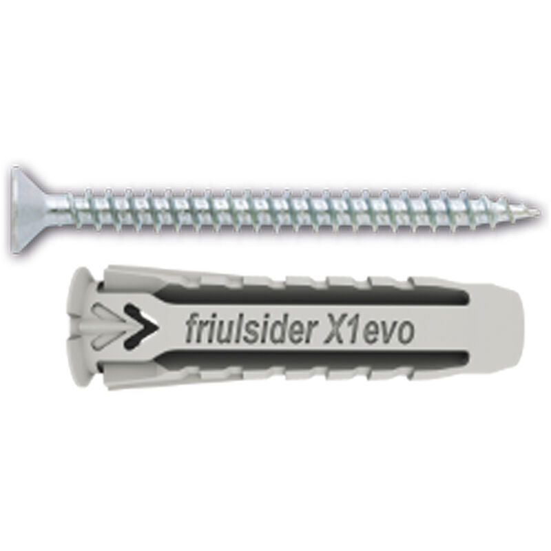 foto del prodotto friulsider tassello nylon x1 evo con vite tps truciolare mm 6 x 30 vite 4,5 x 40