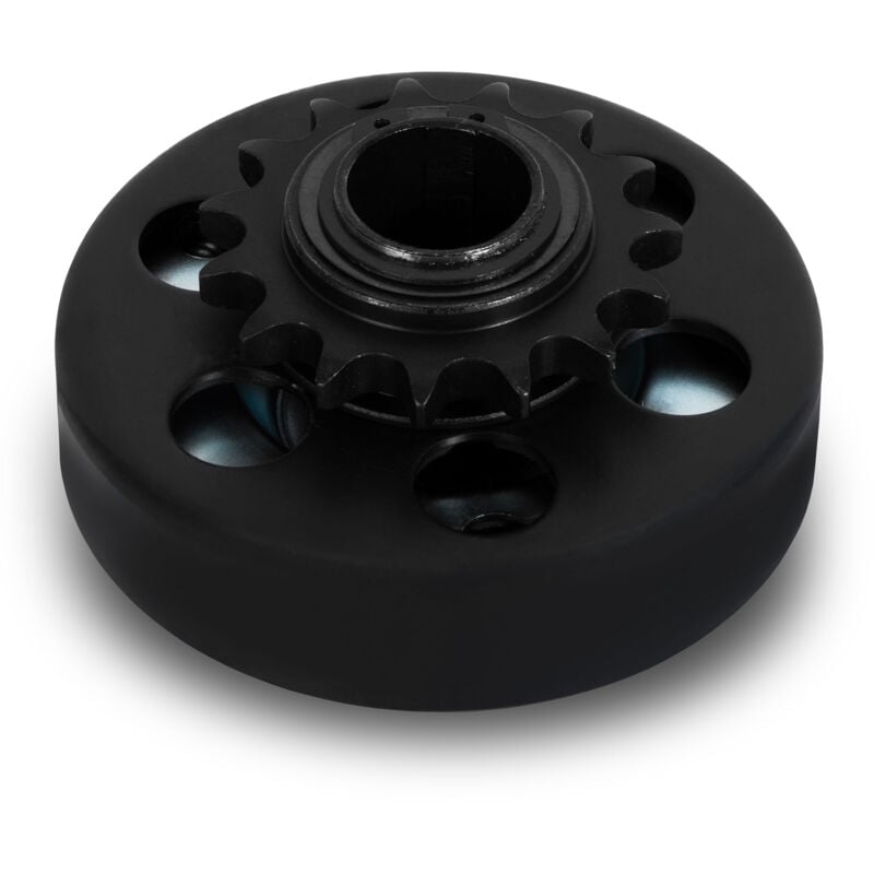 foto del prodotto frizione centrifuga per albero 25,4mm , frizione per catene tipo 428, frizione centrifuga pignone 15 denti 428, go kart, pocket bike, quad, moto,