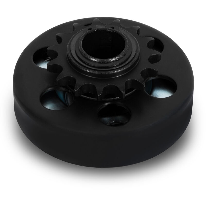 foto del prodotto frizione centrifuga per albero 25mm , frizione per catene tipo 428, frizione centrifuga pignone 15 denti 428, go kart, pocket bike, quad, moto, dirt