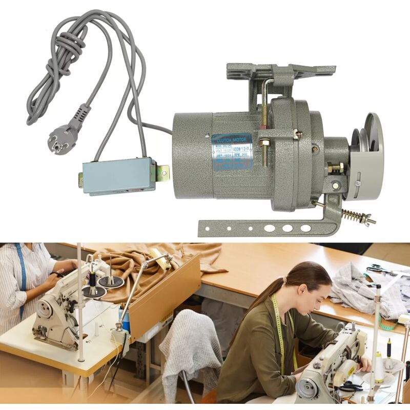 foto del prodotto frizione motore, frizione motore industriale, frizione per macchina di cucito industriale con motore frizione 2850 rpm 220 v 400w