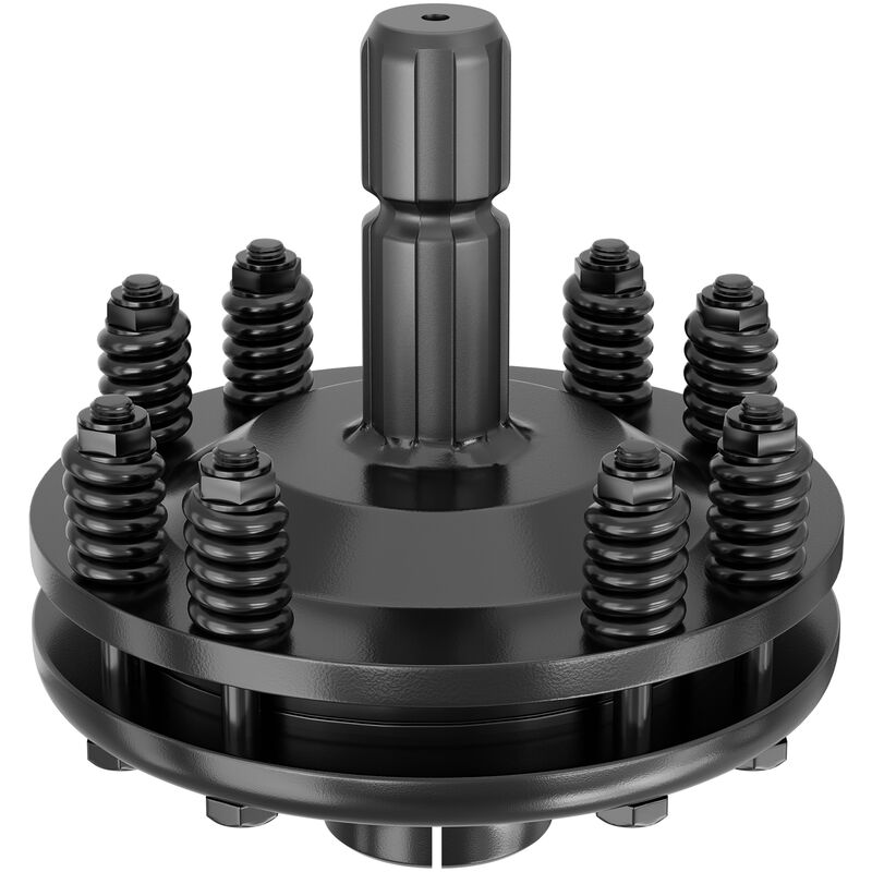 foto del prodotto frizione per albero cardanico scanalato a 6 denti filetto esterno e interno 1 3 8 max 1200nm nero