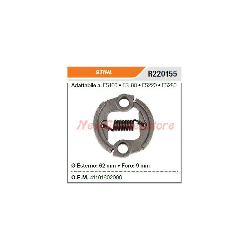 foto del prodotto frizione stihl decespugliatore fs160 180 220 280 r220155