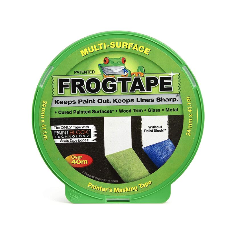 foto del prodotto frogtape shurtape 157361 multi superficie mascheratura, rana, nastro adesivo, 24 mm x 41.1 m