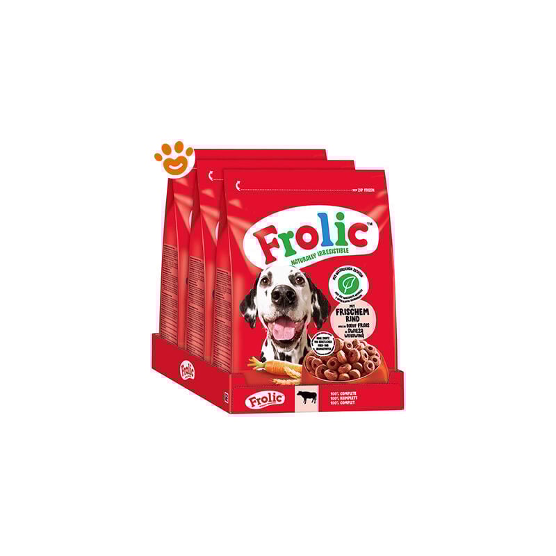 foto del prodotto frolic dog complete manzo, carote e cereali frolic dog complete manzo, carote e cereali confezione da 1,5 kg