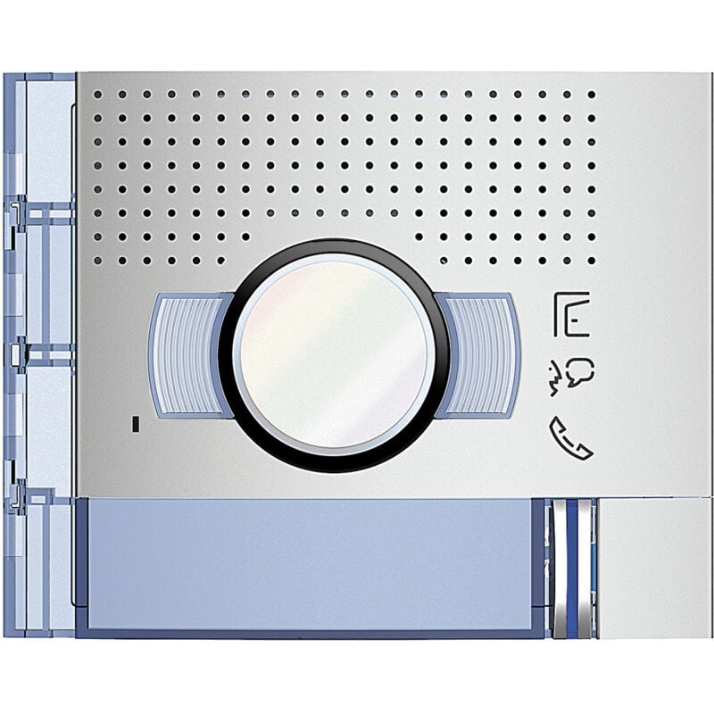 foto del prodotto frontale a v standard 1 pulsante su colonna singola finitura allmetal 351211 bticino