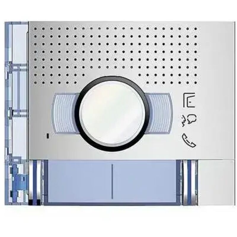 foto del prodotto frontale a v standard 2 pulsanti su colonna doppia finitura allmetal 351221 bticino