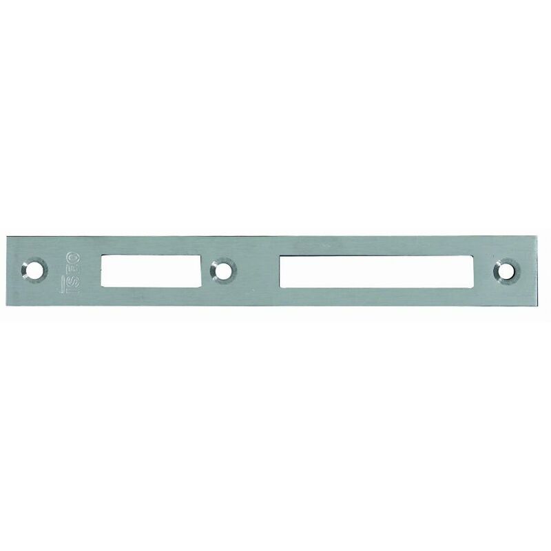 foto del prodotto frontale in acciaio inox 180x24x3 mm iseo per serratura performa 038230