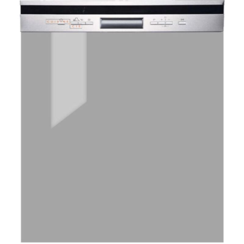 foto del prodotto frontale per lavastoviglie da semi incasso eco grigio brillante l 60 cm