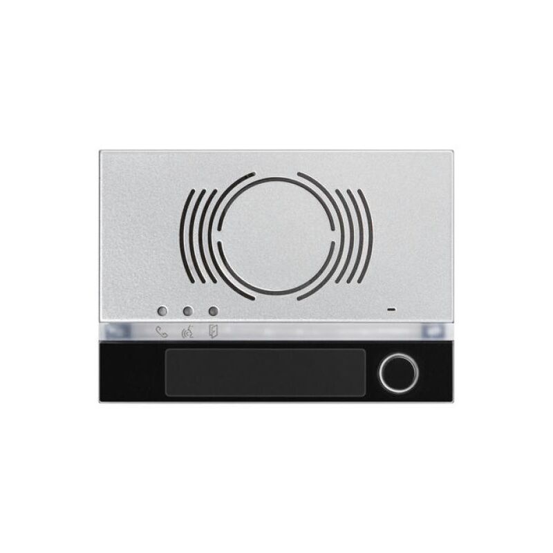 foto del prodotto frontale per posto esterno audio 1 pulsante alpha nero urmet 1168 131