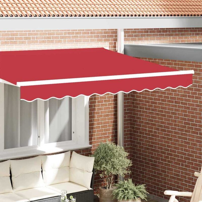 foto del prodotto fronte di tenda rossa per struttura da 3 m 2.8x0.2 m vidaxl