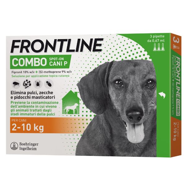 foto del prodotto frontline combo spot on per cani 3 pipette per taglia piccola 2 10 kg antiparassitario per cani 1 ordine scegli lo sconto bzr5 bzr20 200 punti fedelt 