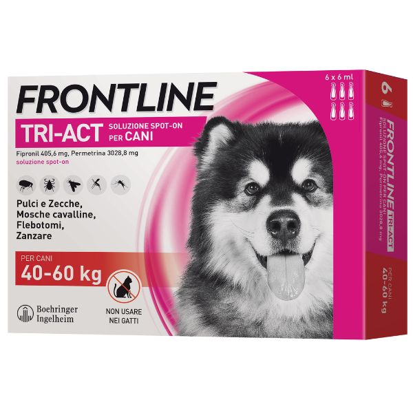 foto del prodotto frontline tri act spot on per cani 6 pipette per taglia gigante 40 60 kg antiparassitario per cani 1 ordine scegli lo sconto bzr5 bzr20 200 punti fedelt 