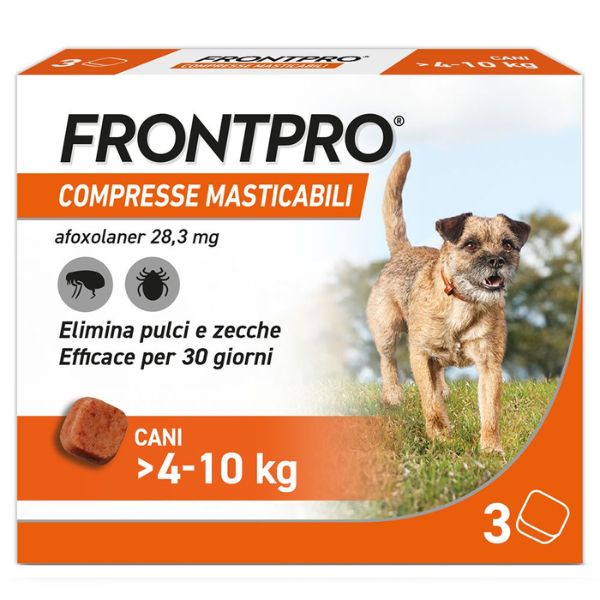 foto del prodotto frontpro compresse antiparassitarie masticabili frontline per taglia piccola 4 10 kg antiparassitario per cani 1 ordine scegli lo sconto bzr5 bzr20 200 punti fedelt 